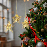 SALCAR LED Star Ø15 cm – Warm White Window Decoration, Battery Operated, With Suction Cup, Wireless & Flexible, Perfect Christmas and Party Atmosphere